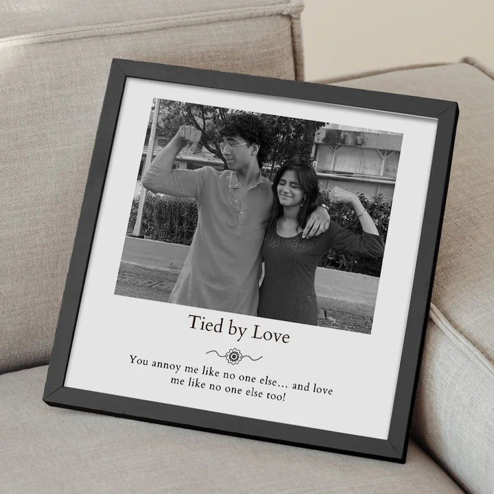 Personalized Siblings Photo Frame - Rakshabandhan keepsakes