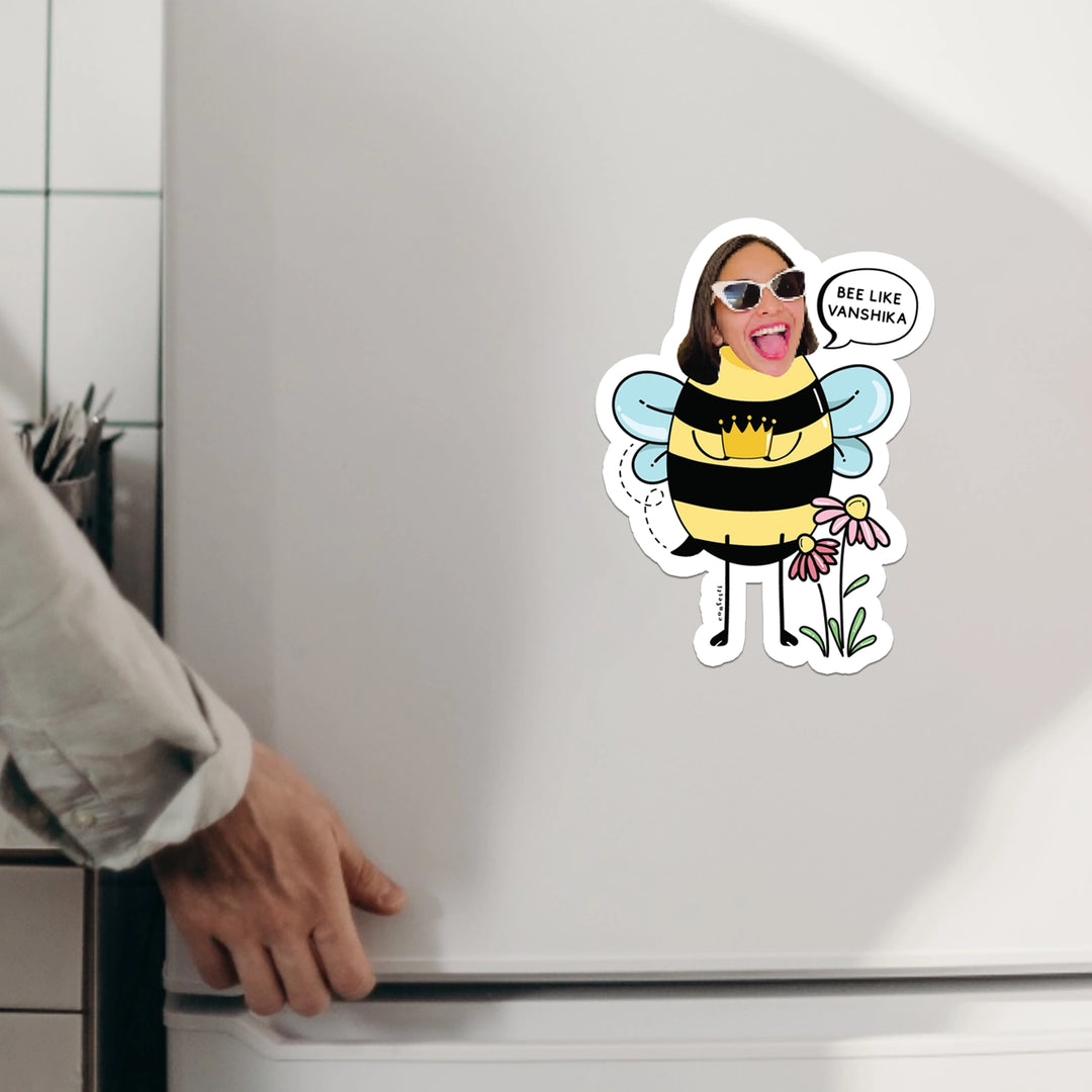 Bee Caricature Fridge Magnet