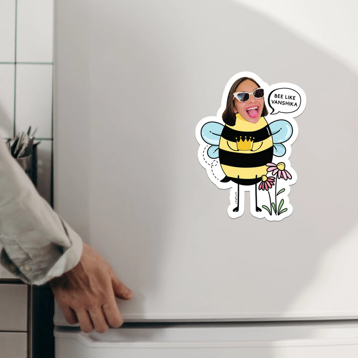 Bee Caricature Fridge Magnet