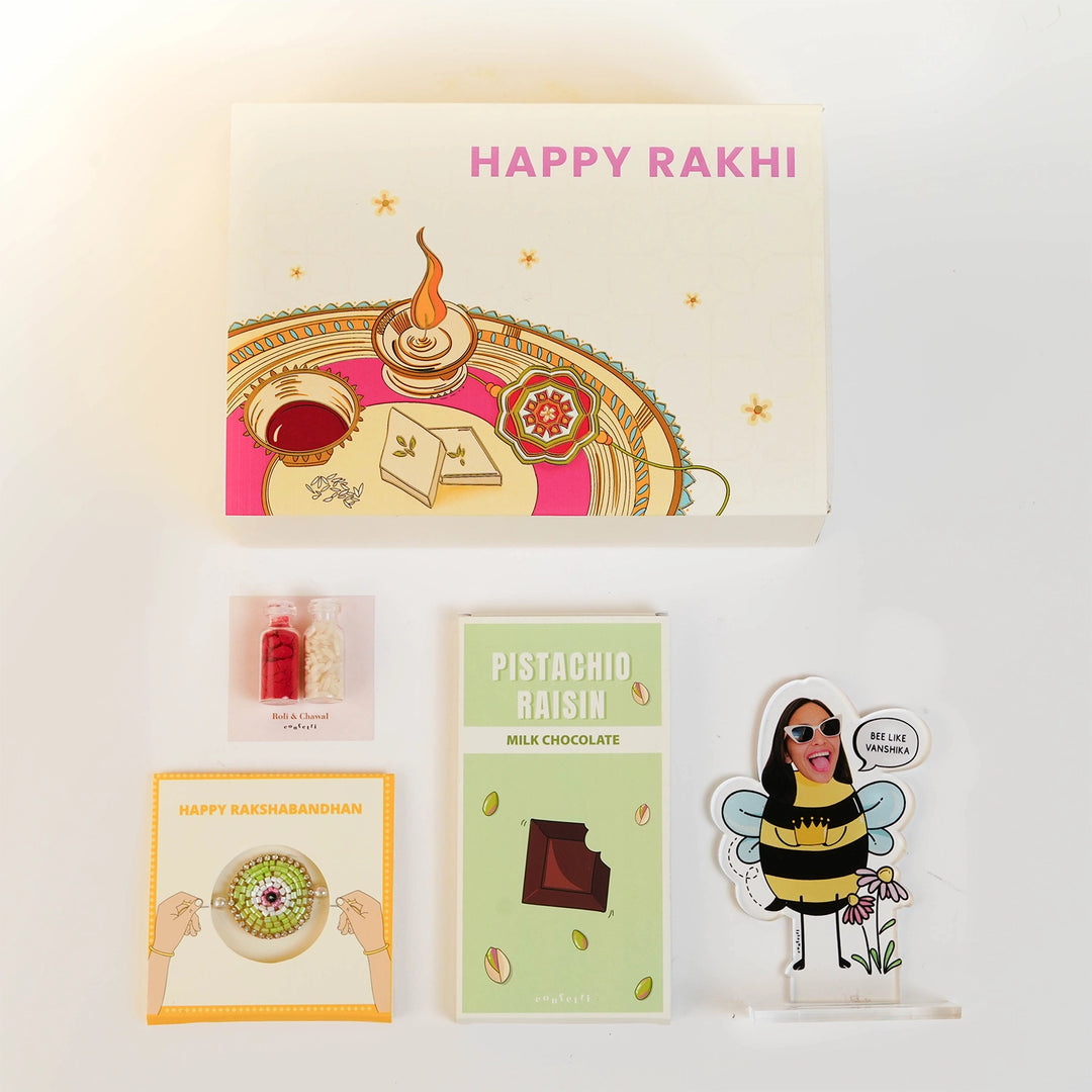 Buzzing Bee Rakhi Combo