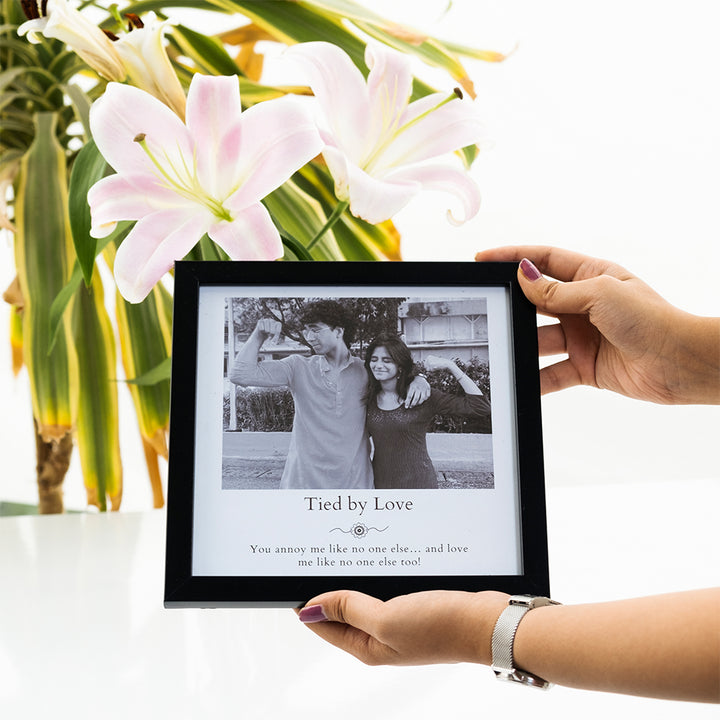 Personalized Siblings Photo Frame - Rakshabandhan keepsakes