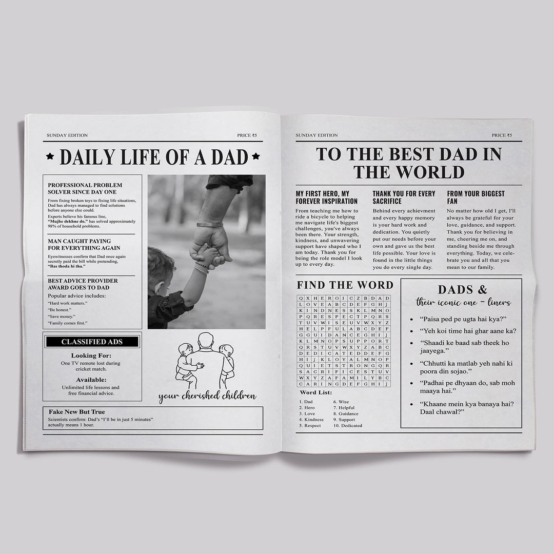 Father's Day Newspaper