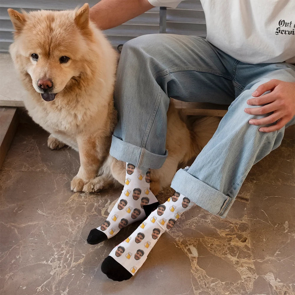 Beer Mug Design Personalized Socks