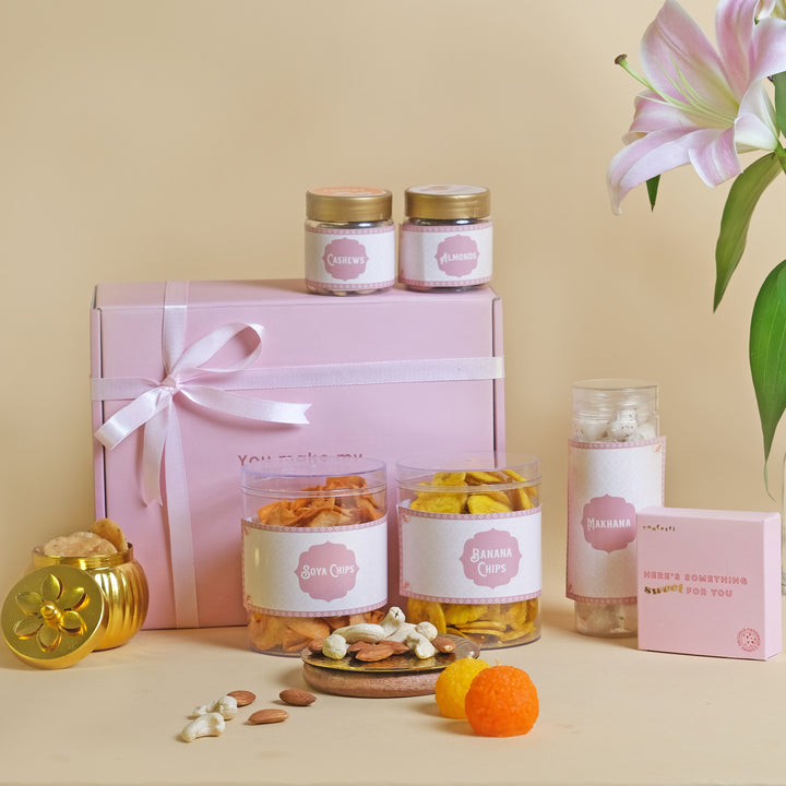 Premium Healthy Snack & Cookie Box