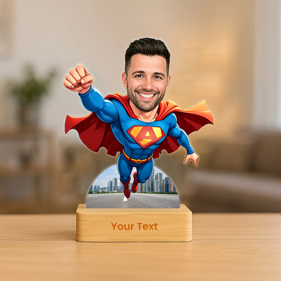 Superhero Caricature for Raksha Bandhan - Superman Edition