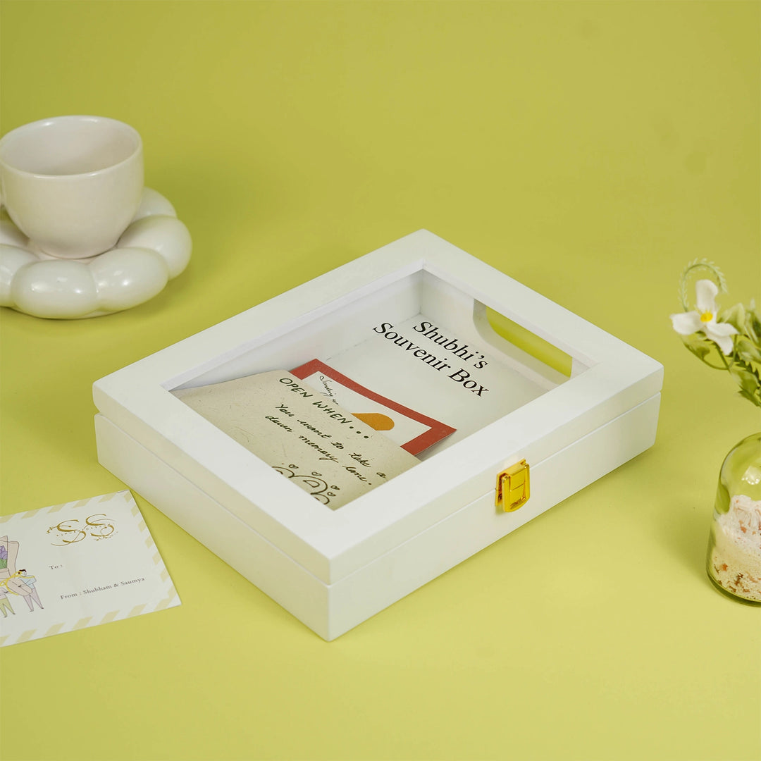White Souvenir & Keepsake Box