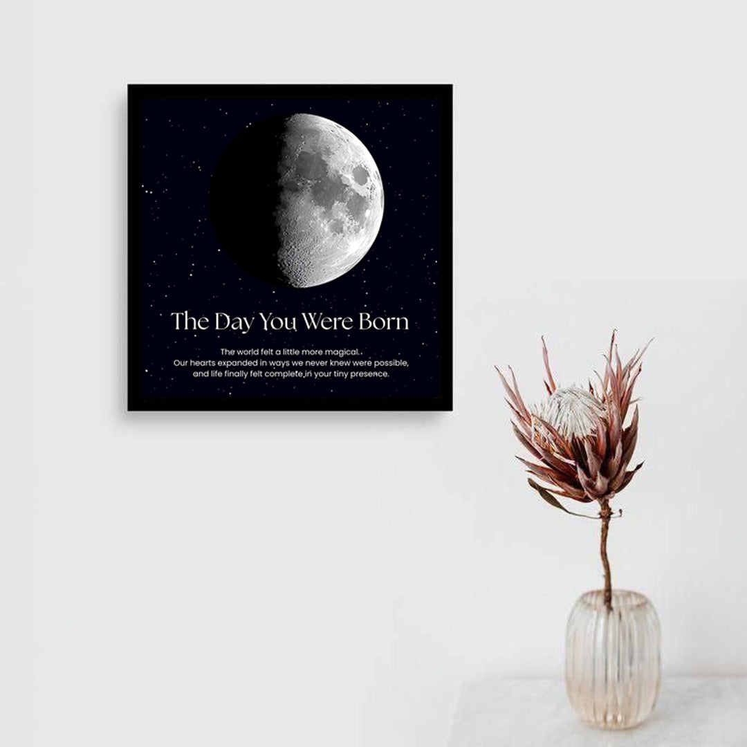 Personalized Moon Frame - Moon Phase Frame