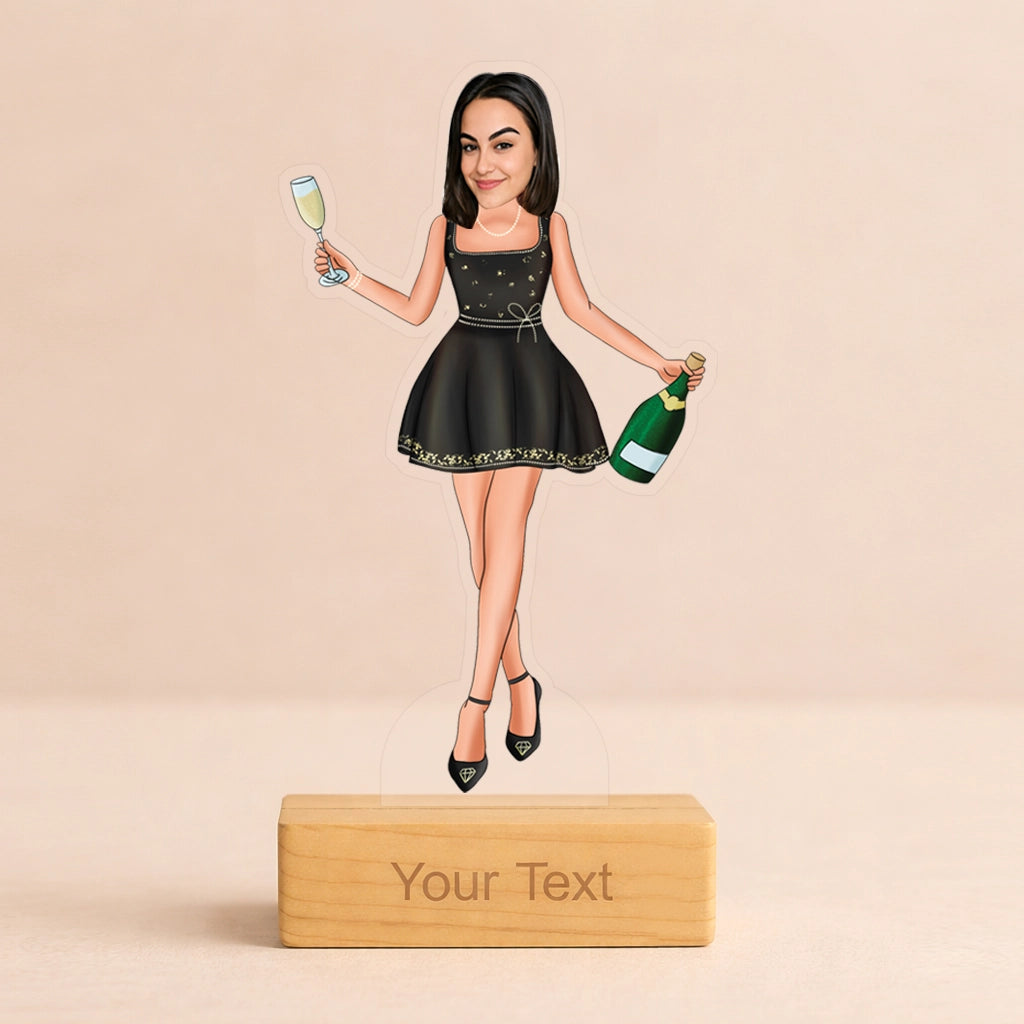 Custom Acrylic Caricature for Party Lover Girls