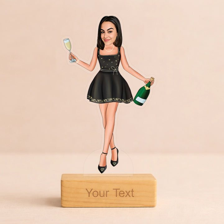 Custom Acrylic Caricature for Party Lover Girls