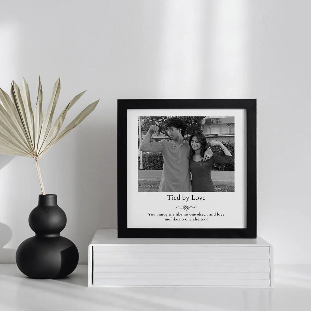 Personalized Siblings Photo Frame - Rakshabandhan keepsakes