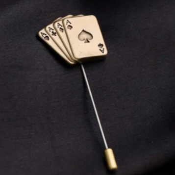 Cosa nostra Lapel Pin Aces Rule