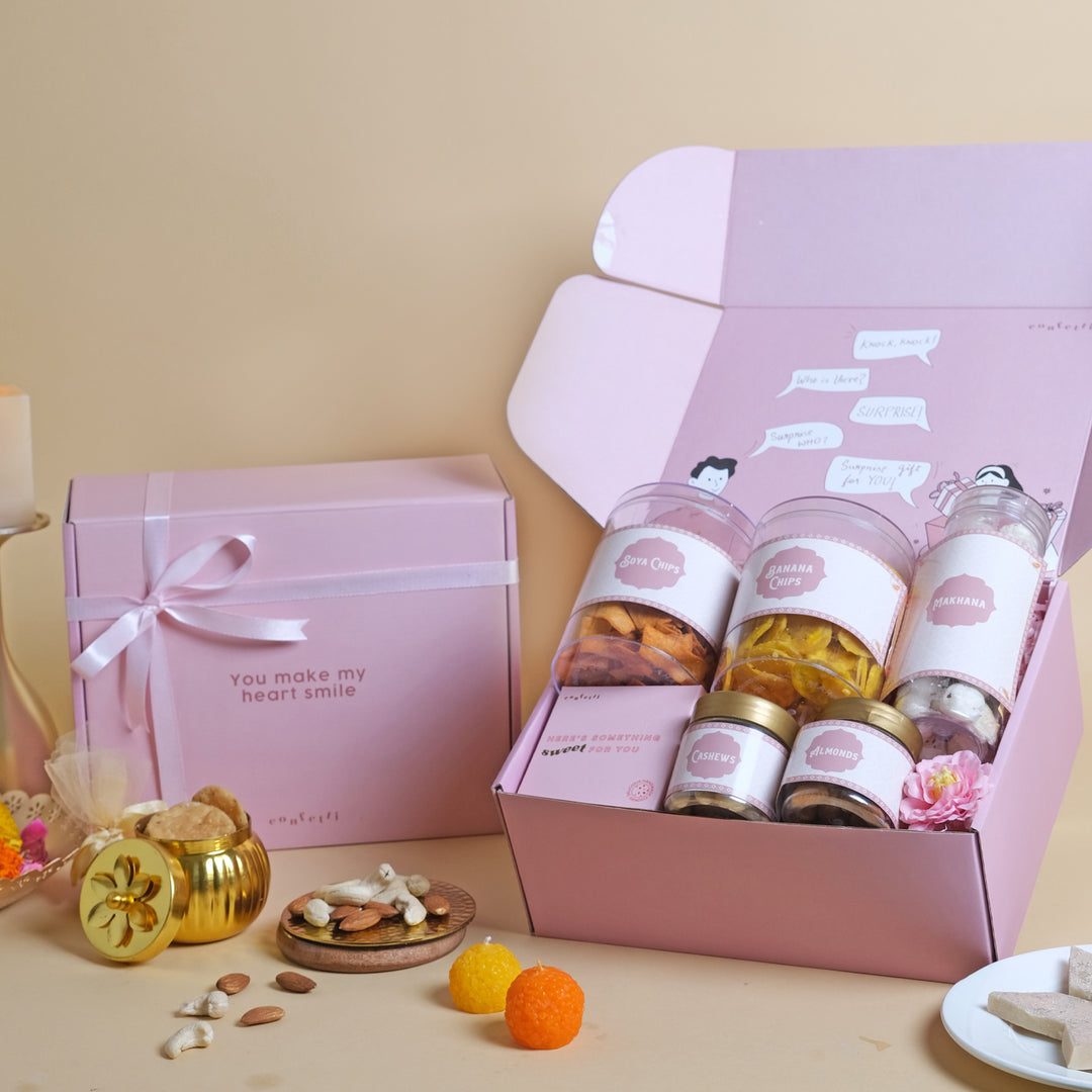 Premium Healthy Snack & Cookie Box
