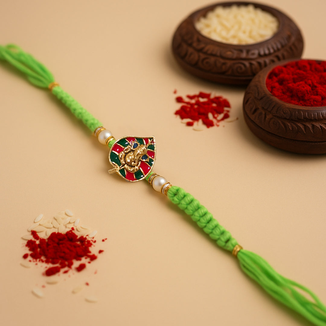 Designer Ganeshji Rakhi for Brothers