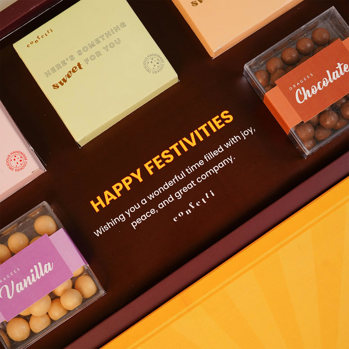 Ultimate Rakhi Surprise Box with Dragees and Cookies