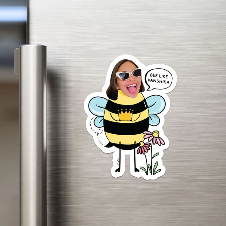 Bee Caricature Fridge Magnet