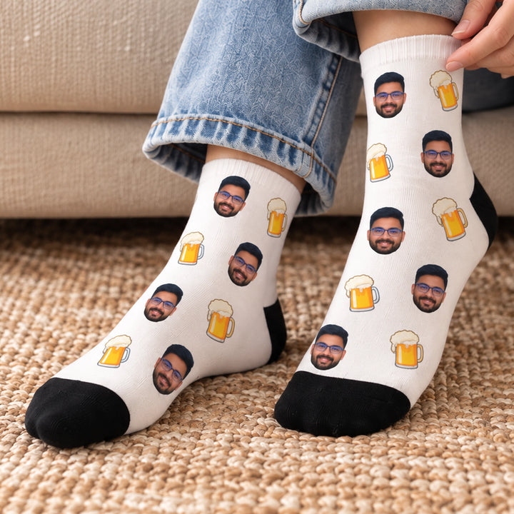 Beer Mug Design Personalized Socks