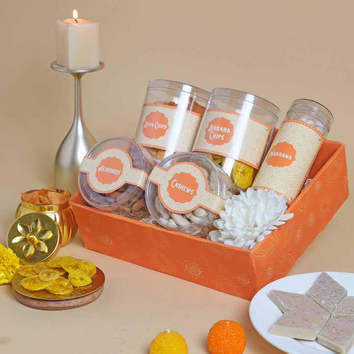 Healthy Dry Fruit & Munchies festive gifts box