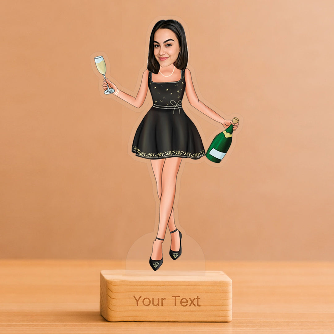 Custom Acrylic Caricature for Party Lover Girls