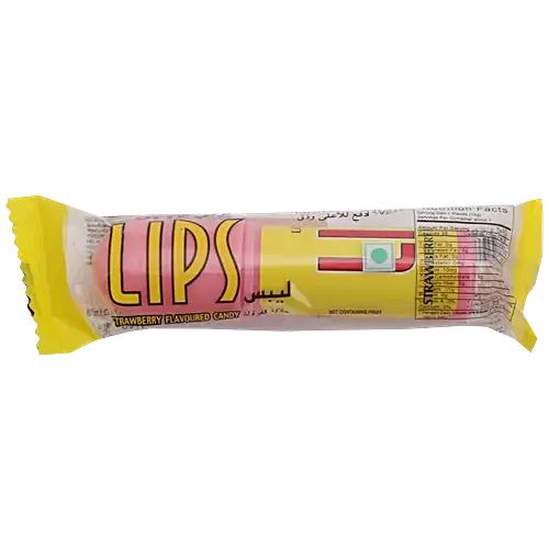 Lotte Candy - Lips, Strawberry Flavoured, 14 g