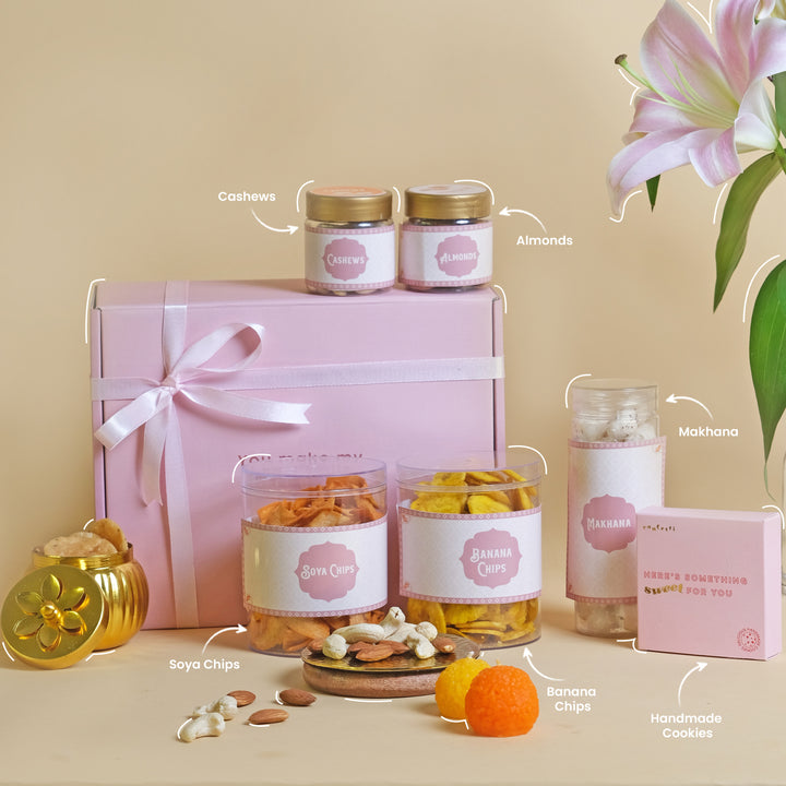 Premium Healthy Snack & Cookie Box