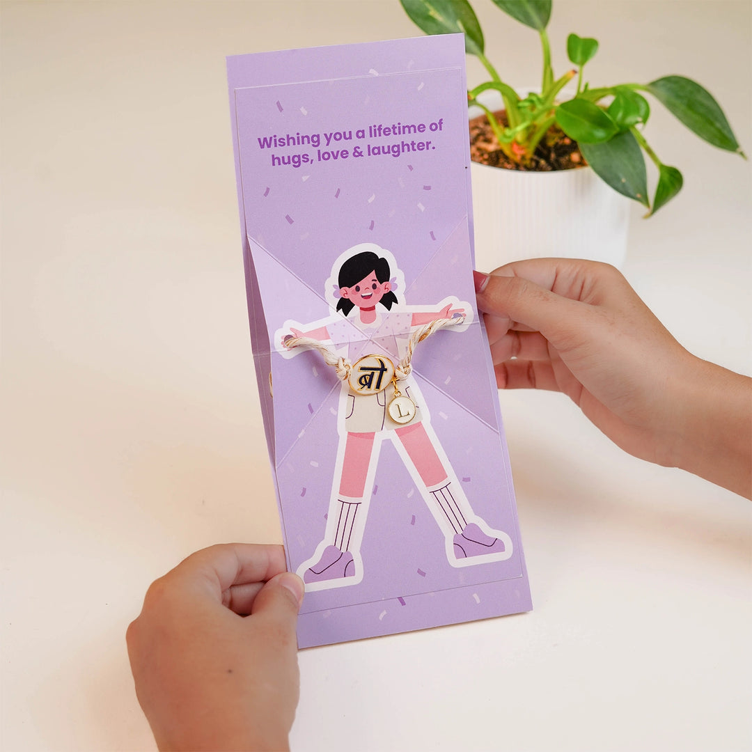3D Pop-up Card with Rakhi