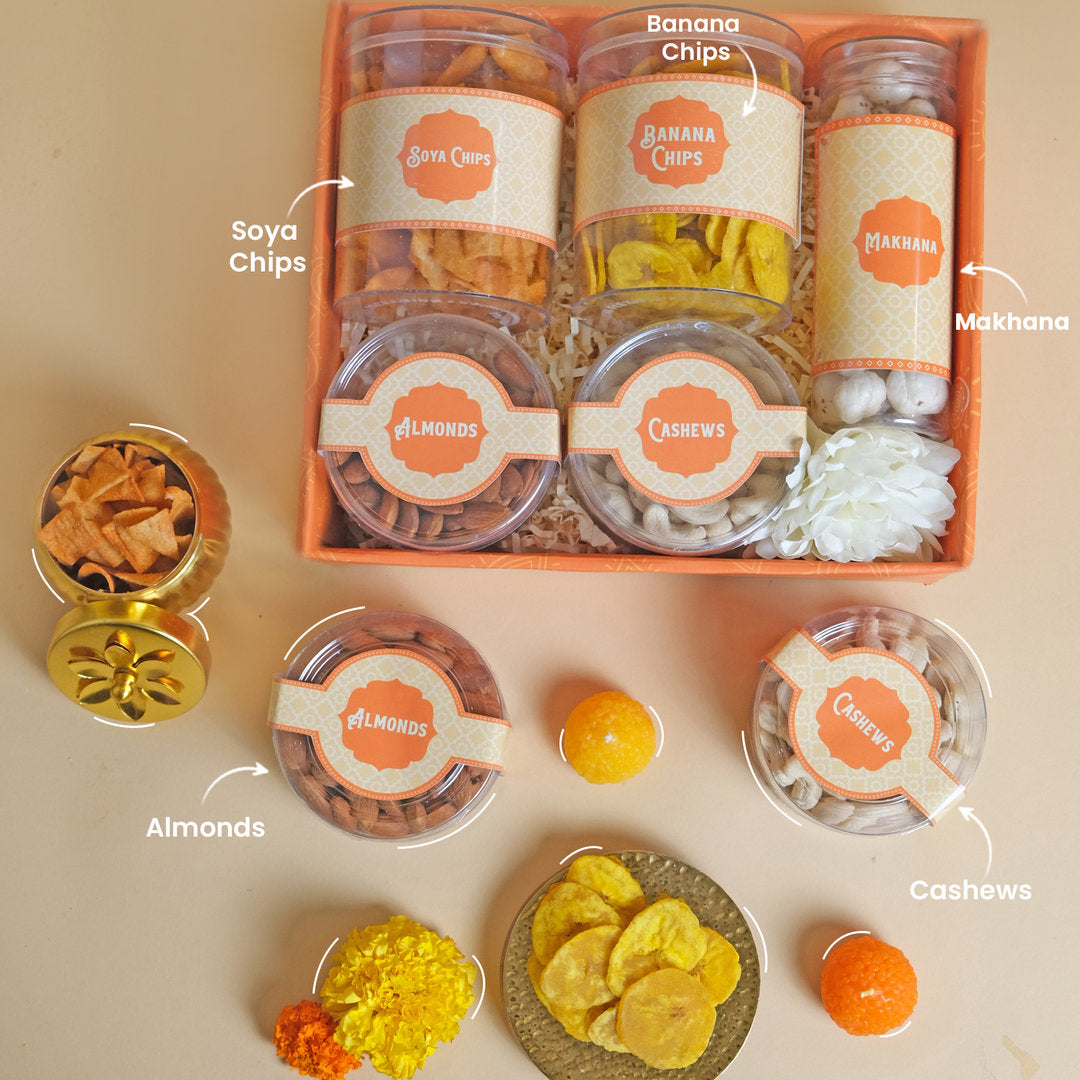 Healthy Dry Fruit & Munchies festive gifts box