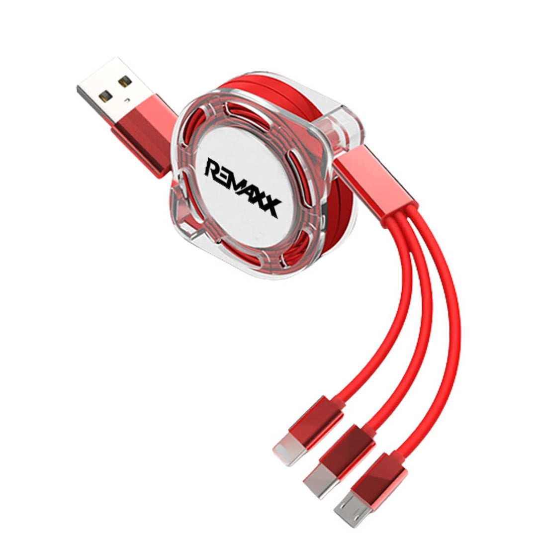 3 in 1 Retractable USB Charging Cable