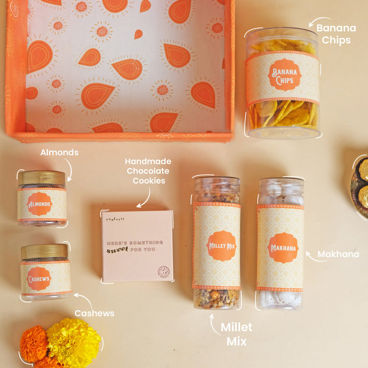 Snack & Munch Hamper - Savory Gift Box with Snacks and dryfruits