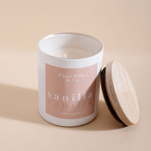 White Pillar & co Scented Candles