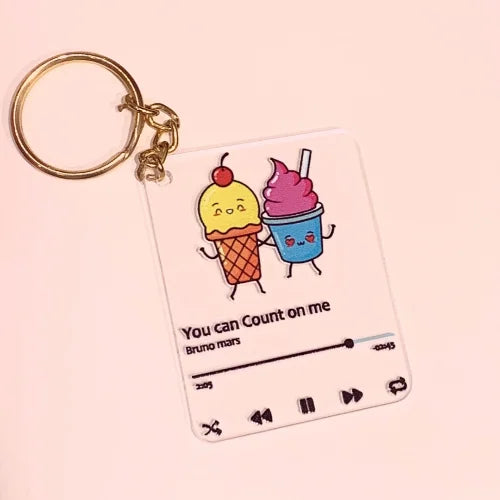 Count on me keychain