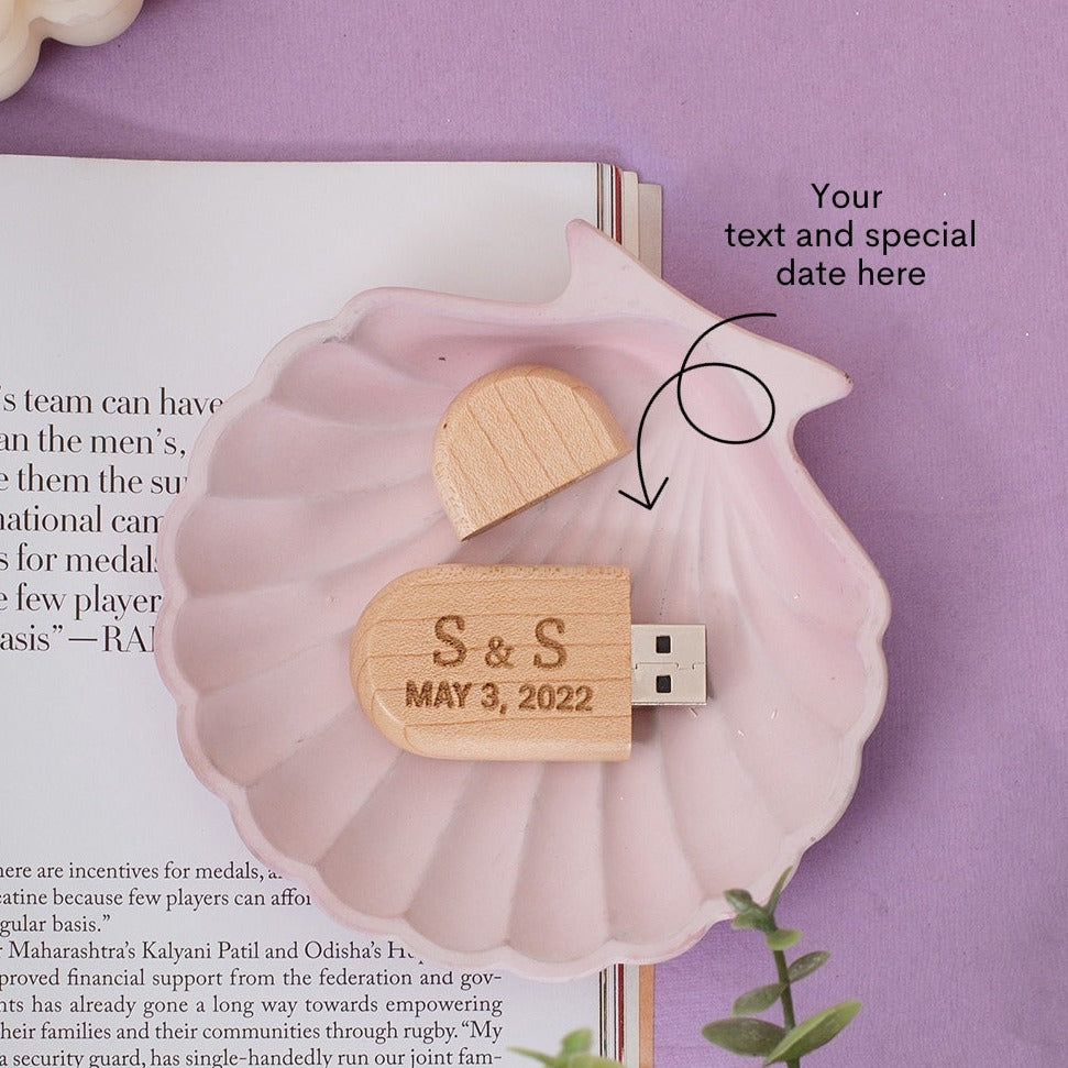 Personalized Wooden Pen Drive