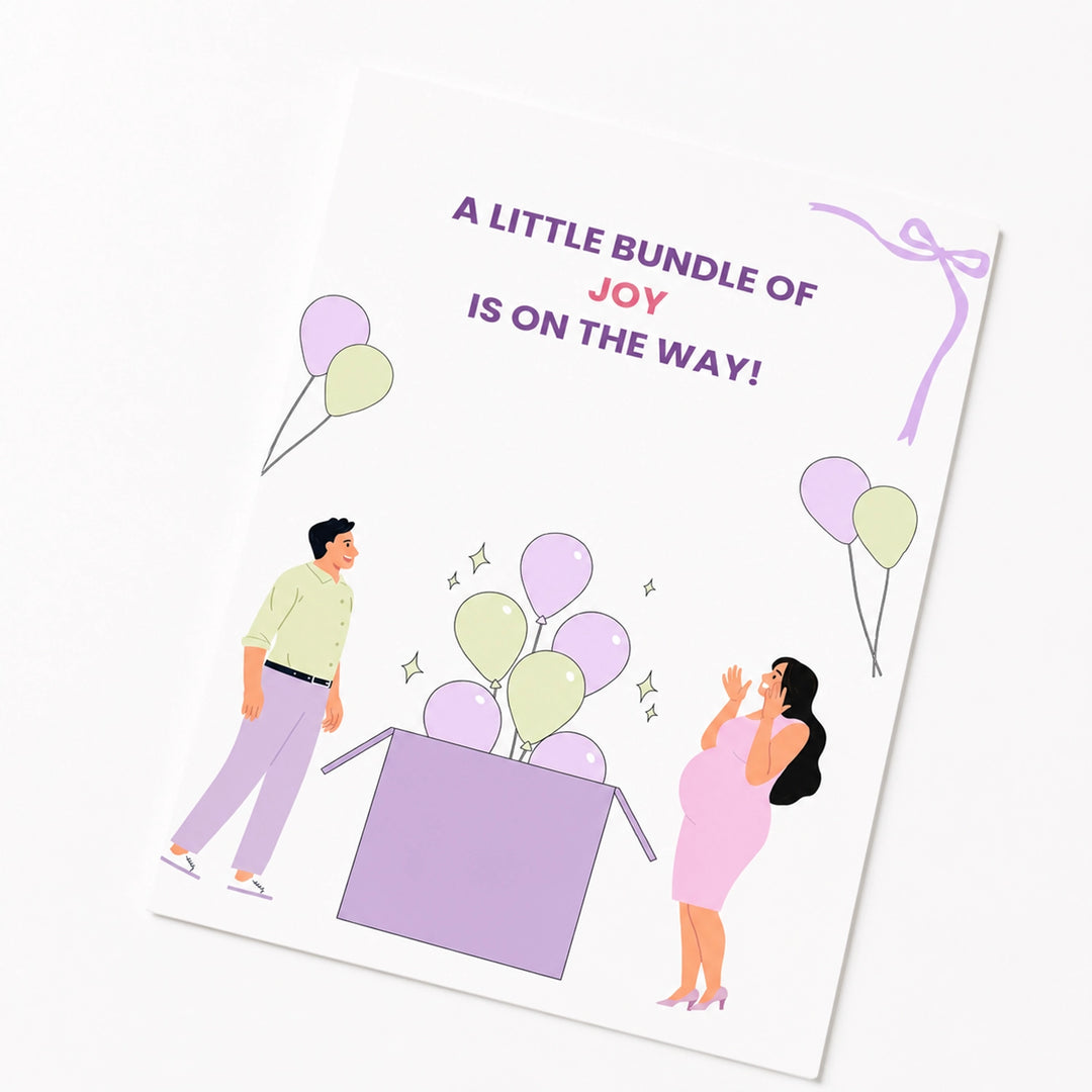 Bundle Of Joy Baby Greeting Card