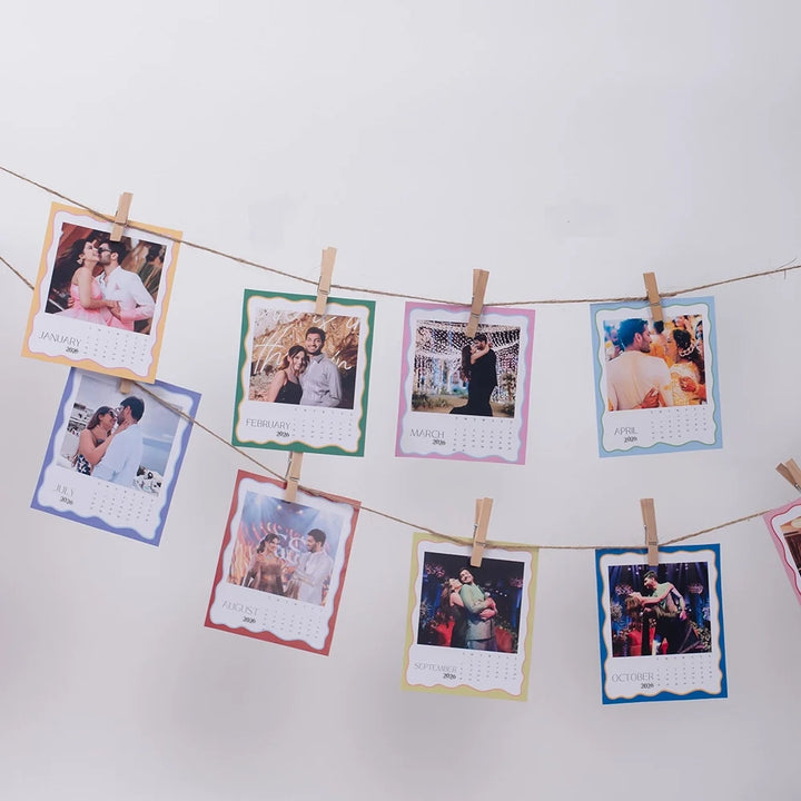 Calendar with photos - personalized & customized desk calendar 2026