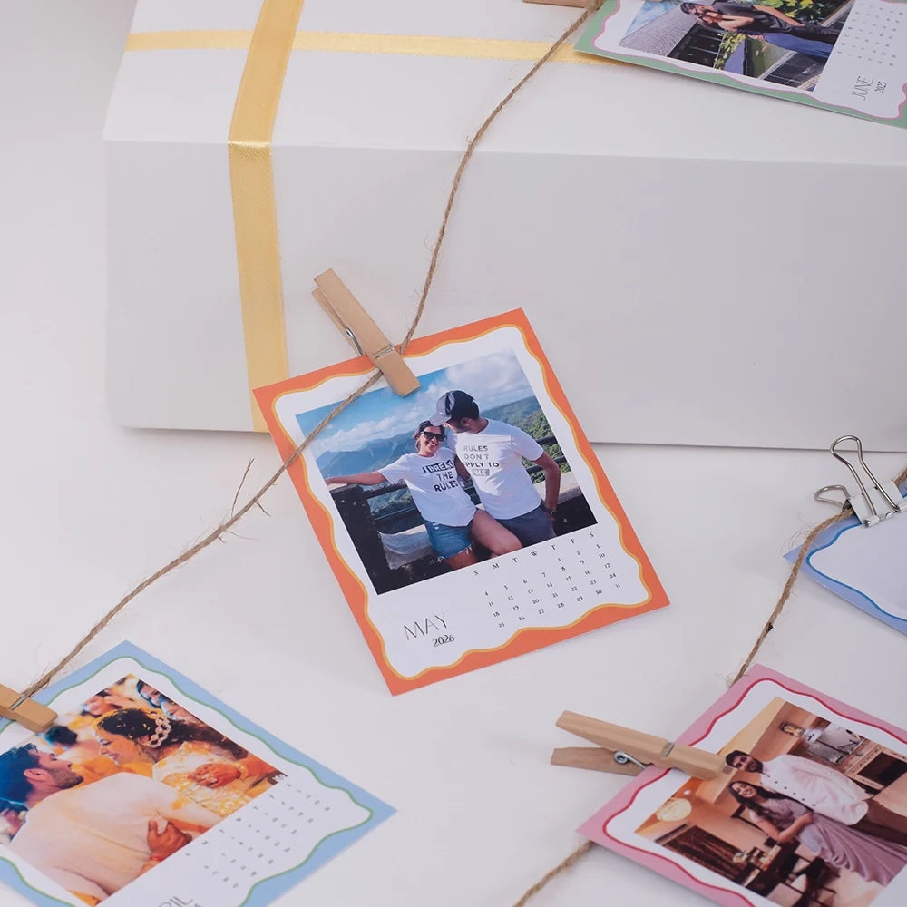 Calendar with photos - personalized & customized desk calendar 2026