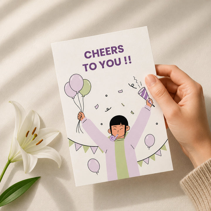 Cheers To You Greeting Card