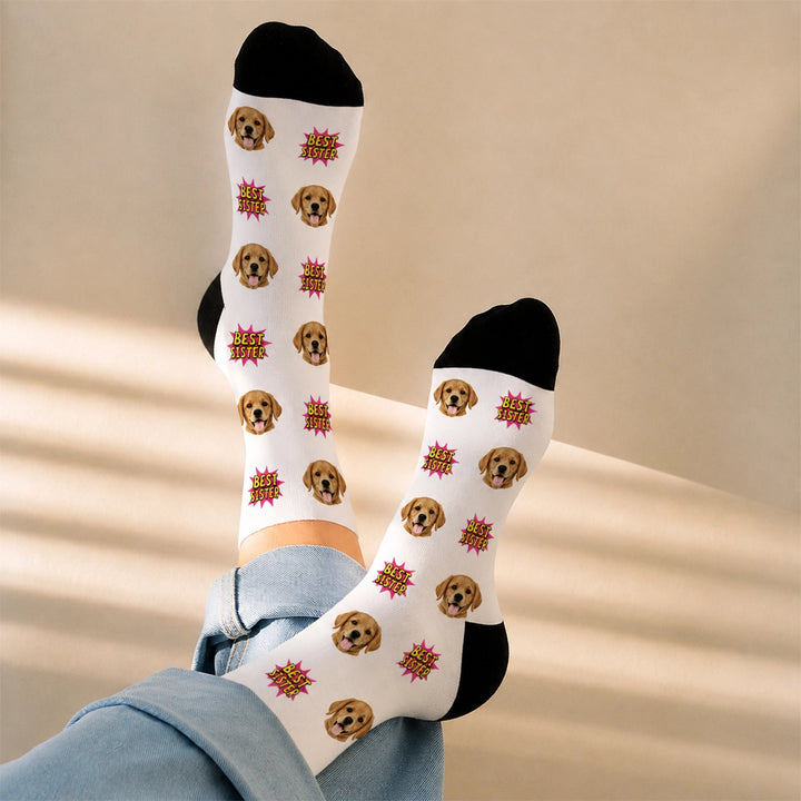 Personalised Pet Face Socks