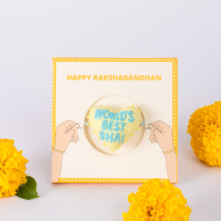 World's Best Bhai 3D Rakhi
