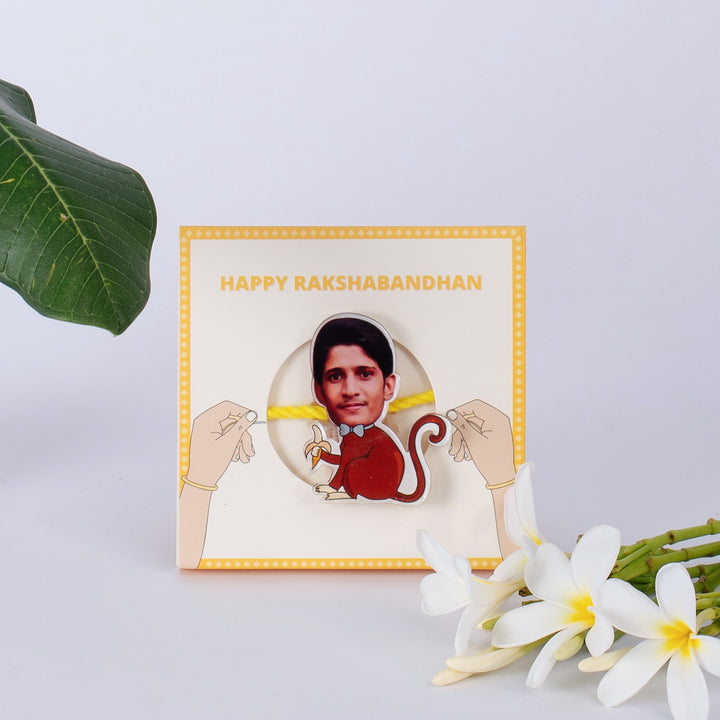 Personalised Monkey Acrylic Rakhi