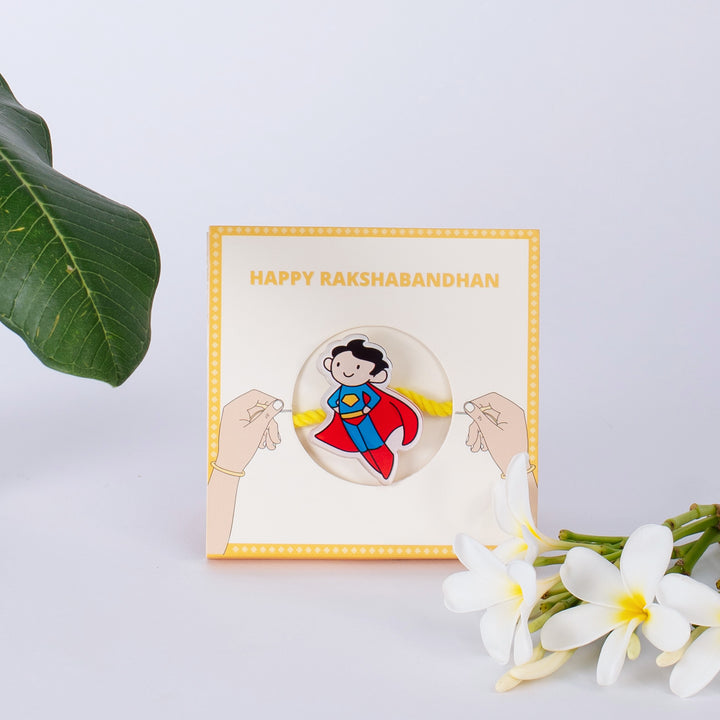 Superman Acrylic Rakhi