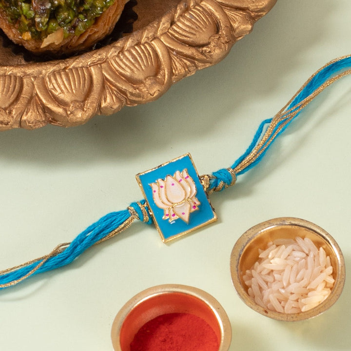 Blue Lotus Rakhi