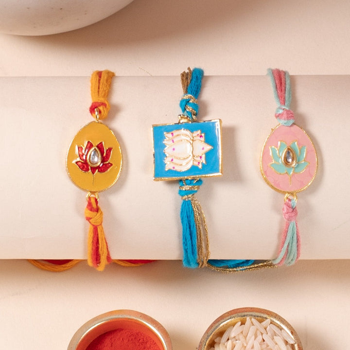 Lotus Rakhi Combo
