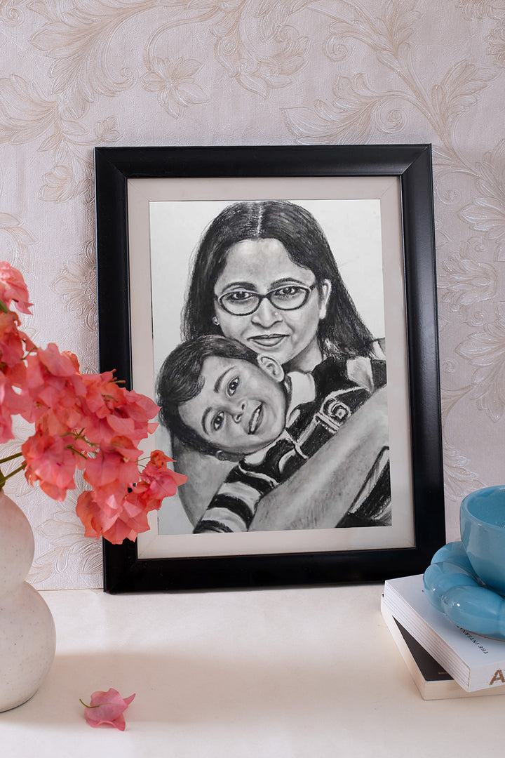 Mother's Day Hand Drawn Personalized Portrait