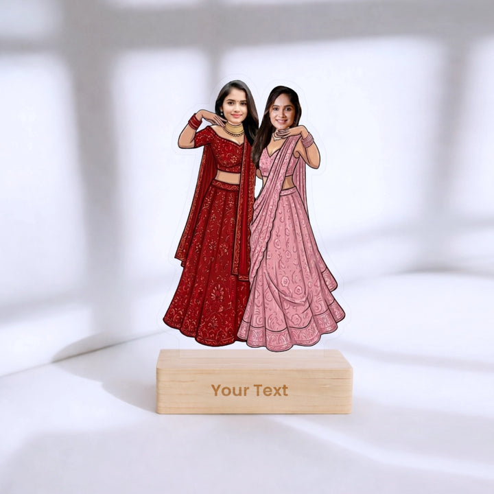Ethnic Duo Caricature