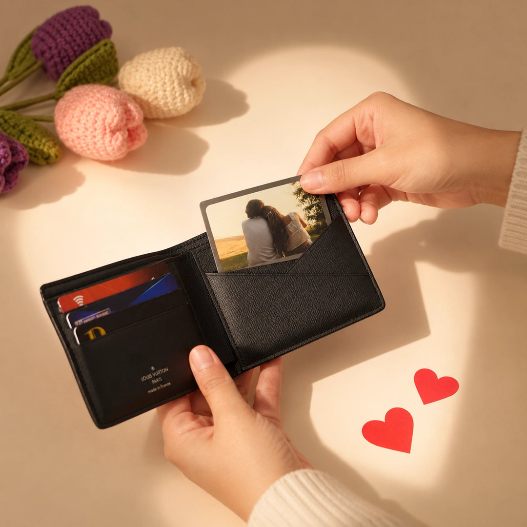 Personalised Love ID Metal Wallet Card - Special Edition