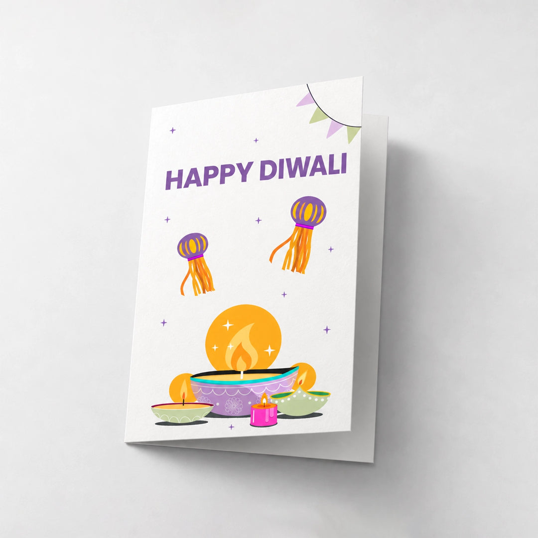 Diwali Wishes Greeting Card
