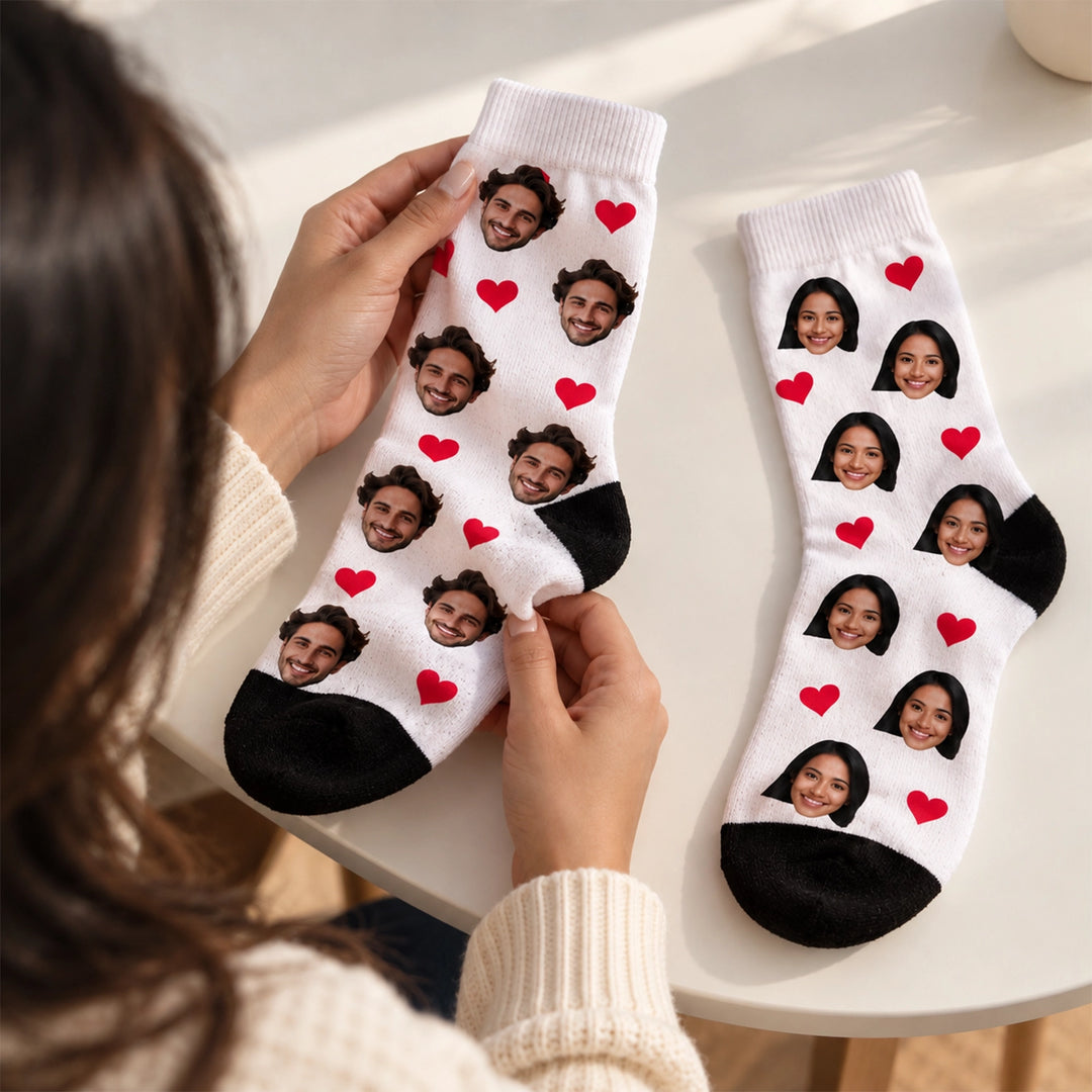 Custom Couple Socks