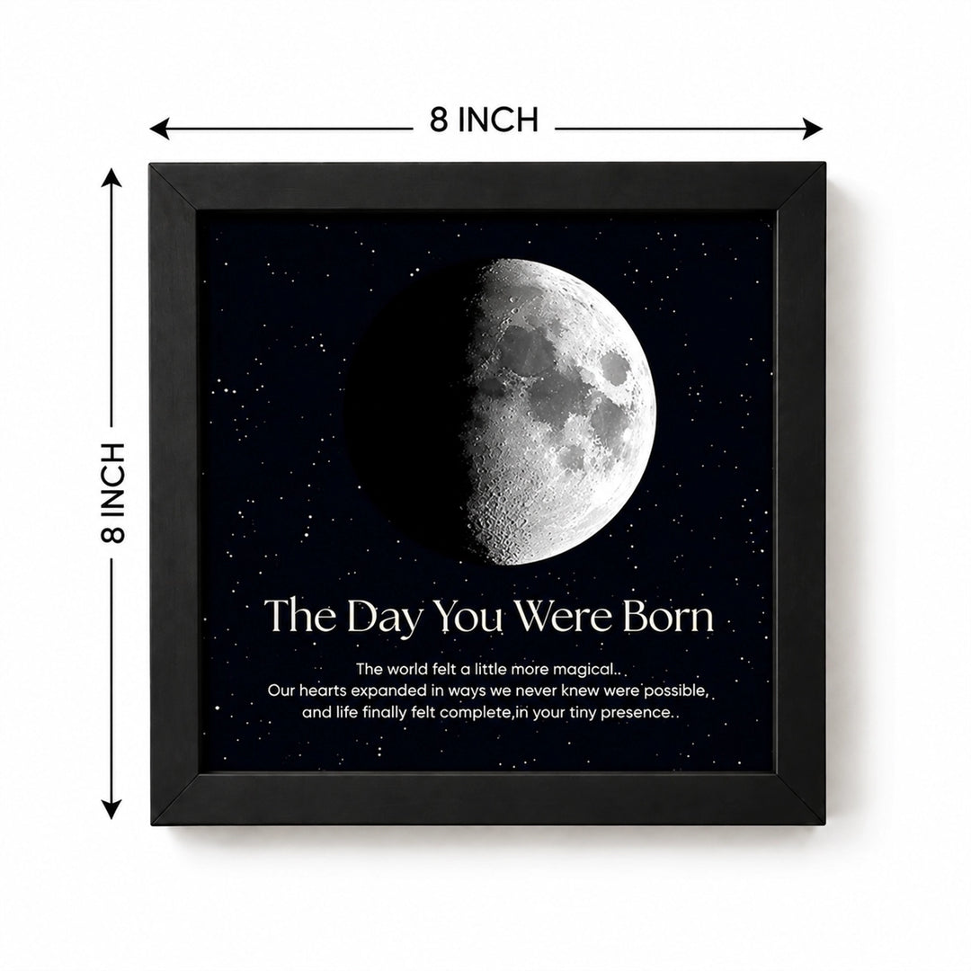 Personalized Moon Frame - Moon Phase Frame