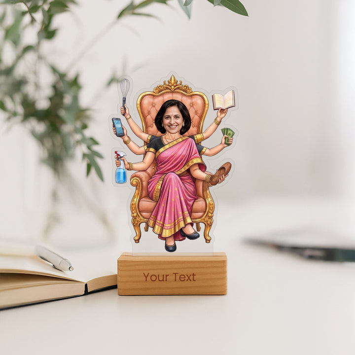 The Multitasker Mom Caricature