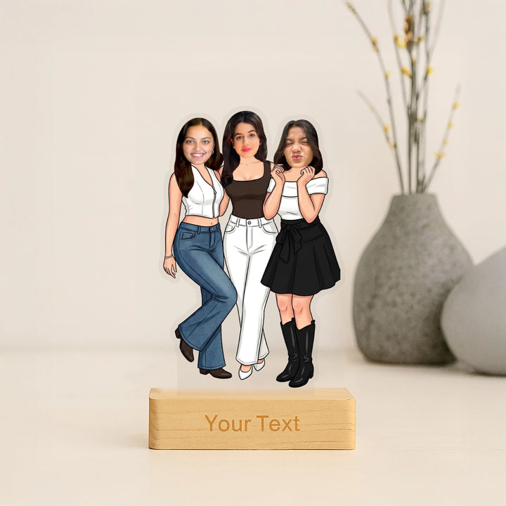 The Chic Trio Caricature