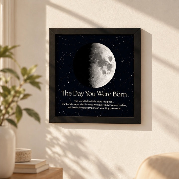 Personalized Moon Frame - Moon Phase Frame